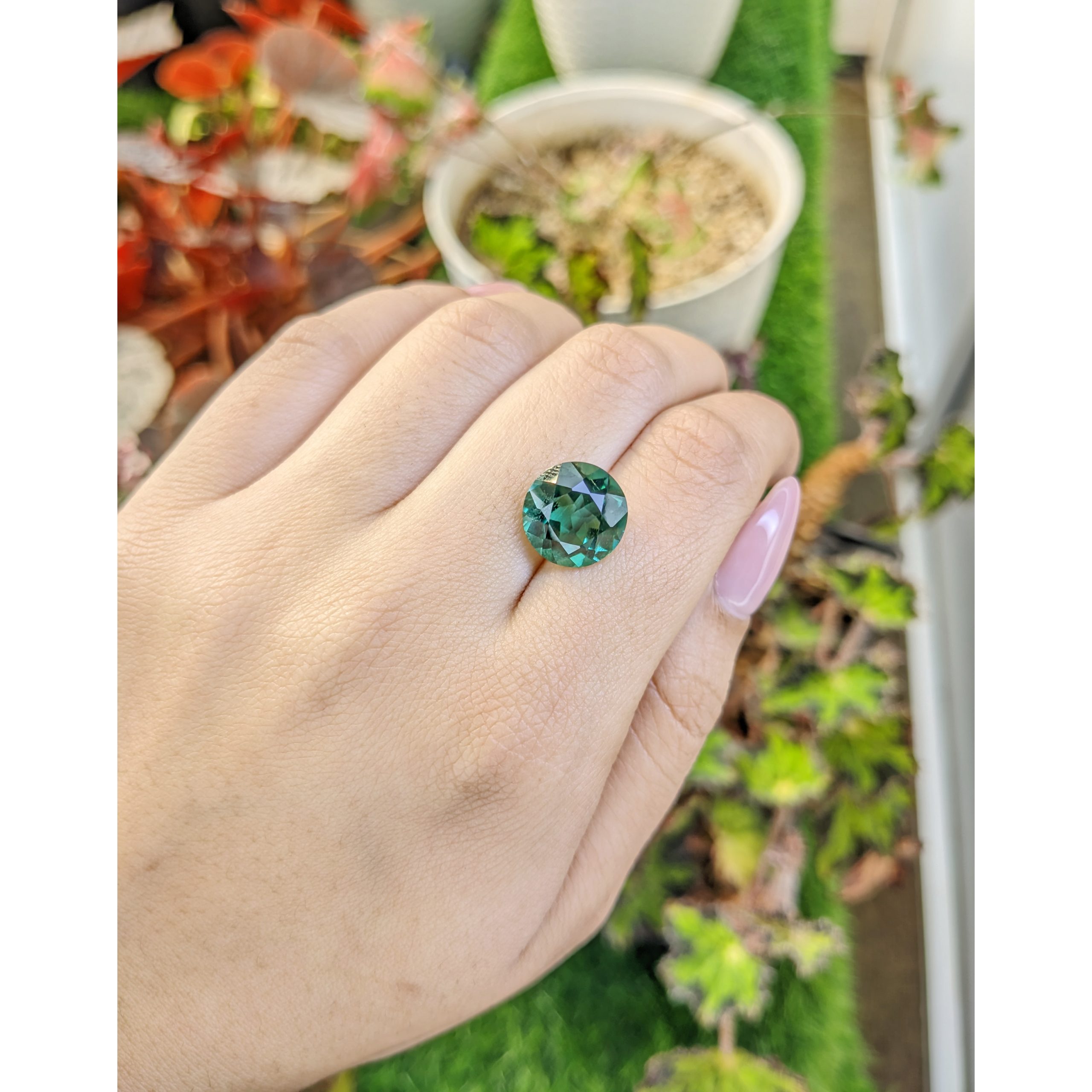 6.71 Ct. Bluish Green Prasiolite from Brazil - Image 3