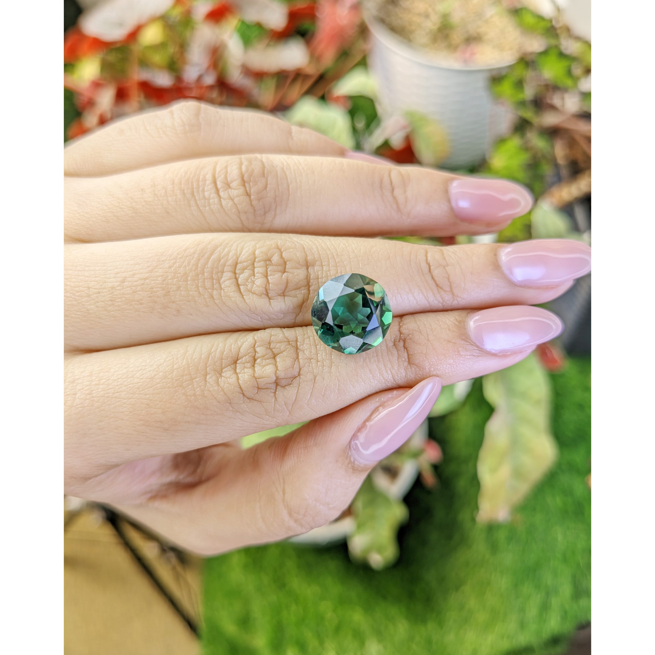 6.77 Ct. Bluish Green Prasiolite from Brazil - Image 3