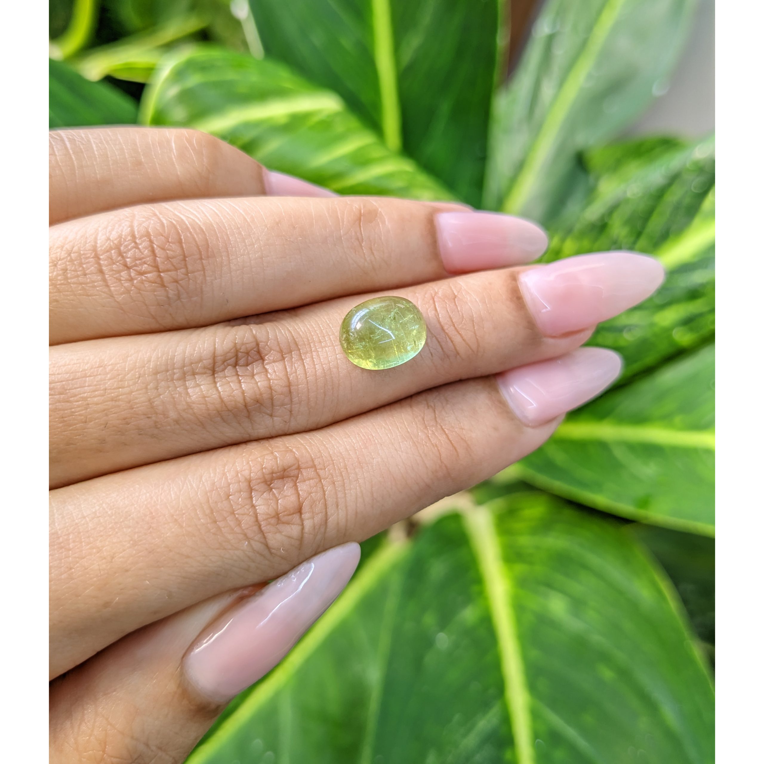 4.26 Ct. Green Cabochon Tourmaline from Mozambique - Image 3