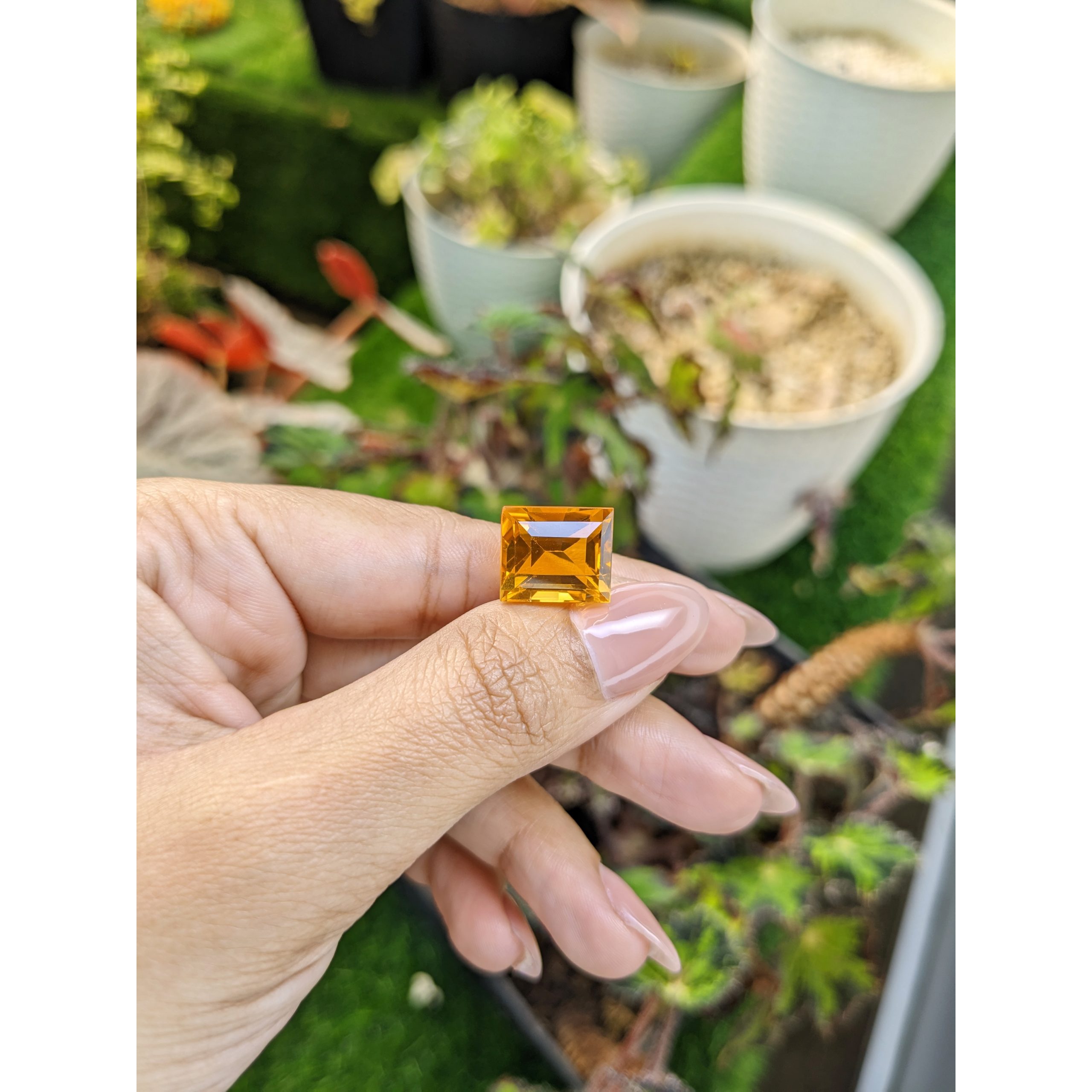 10.81 Ct. Yellowish Orange Citrine from Brazil - Image 3