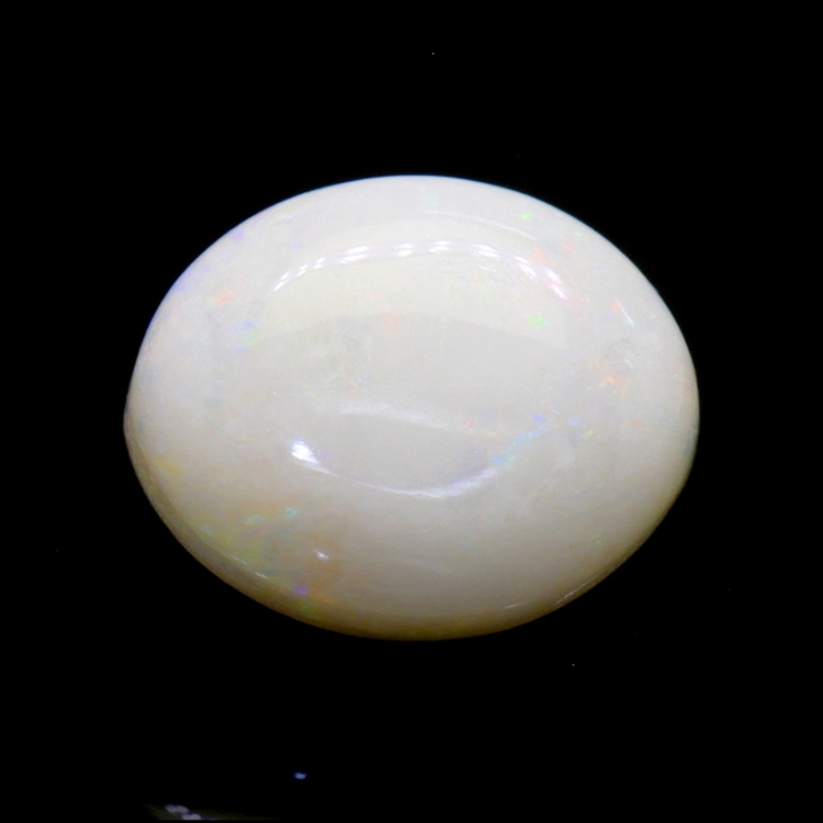 1.79 Ct. Multi Color Cabochon White Opal (Light Opal) from Brazil