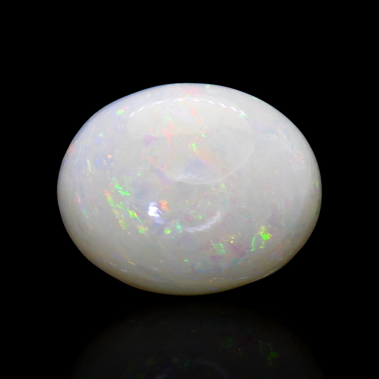 1.82 Ct. Multi Color Cabochon White Opal (Light Opal) from Brazil