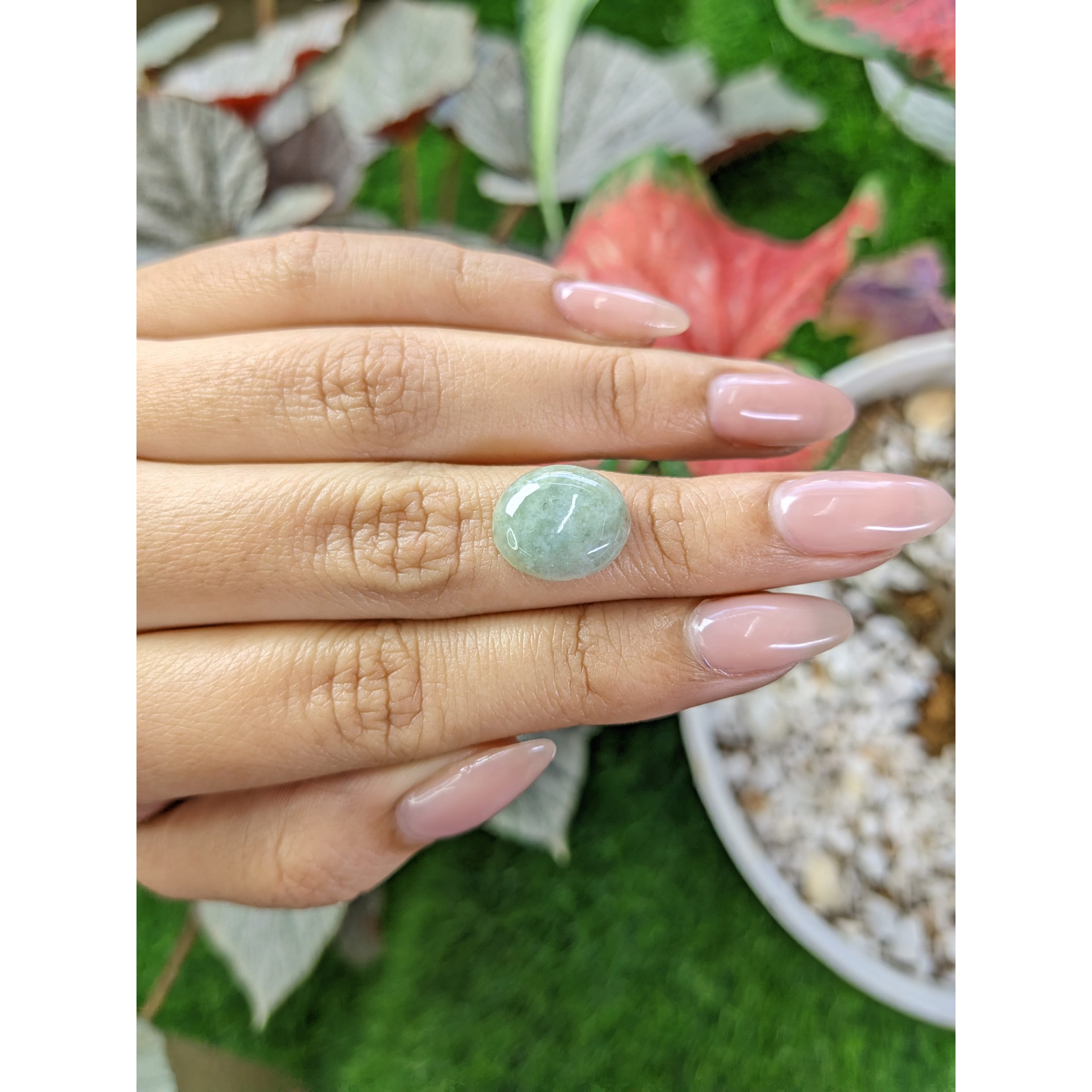 5.88 Ct. Green Cabochon Jade from Burma (Myanmar) - Image 2