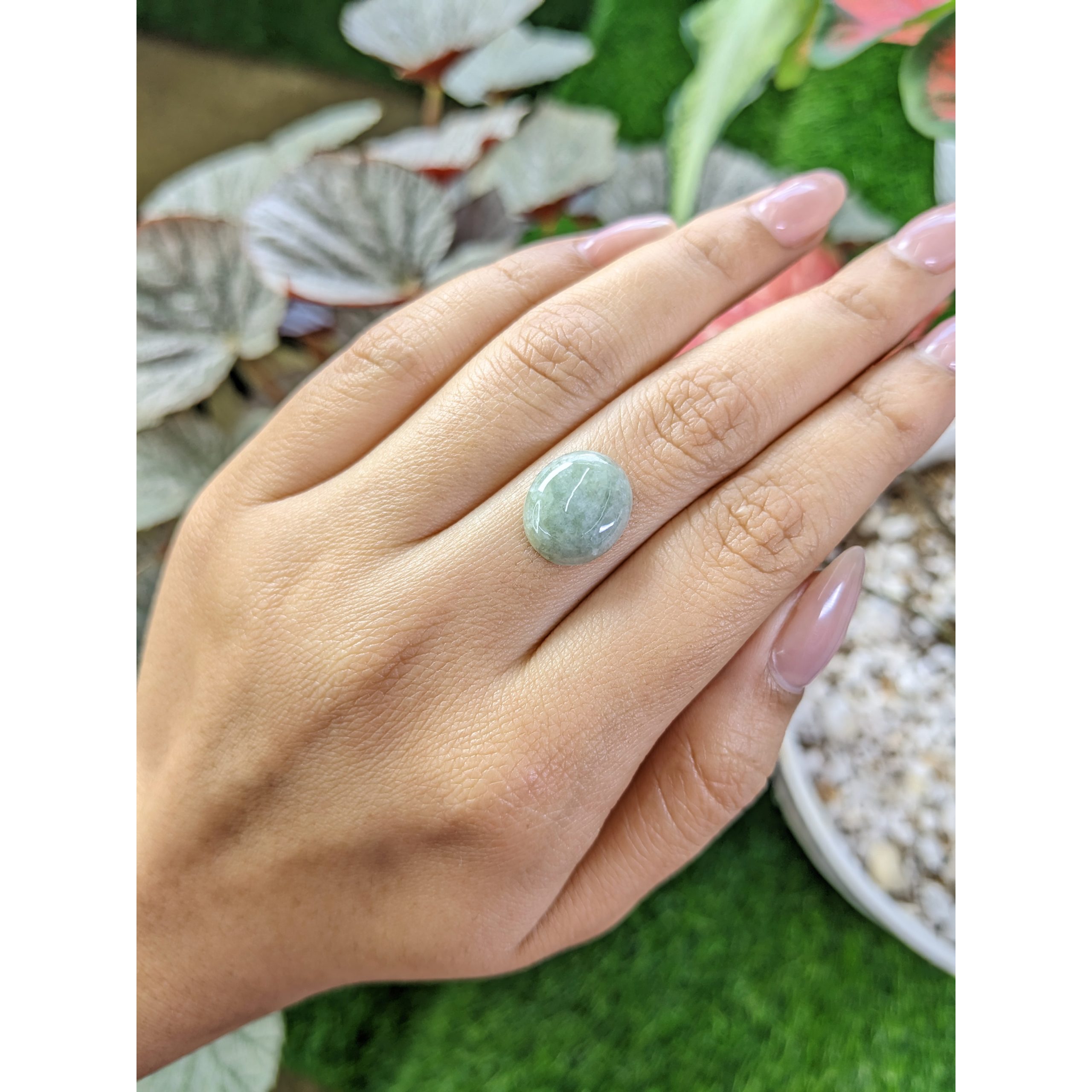 5.88 Ct. Green Cabochon Jade from Burma (Myanmar) - Image 3