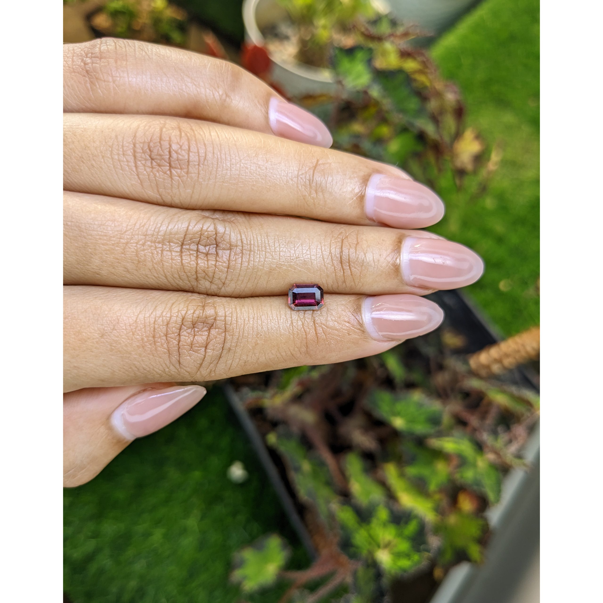 0.68 Ct. Purplish Red Rhodolite Garnet from Ceylon (Sri Lanka) - Image 2