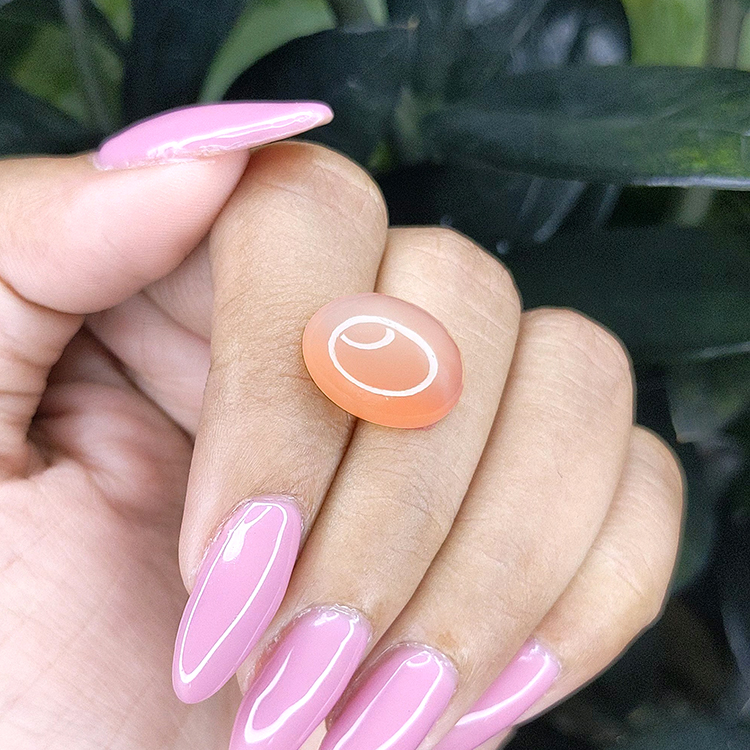 10.75 Ct. Peach Cabochon Moonstone from Ceylon (Sri Lanka) - Image 2