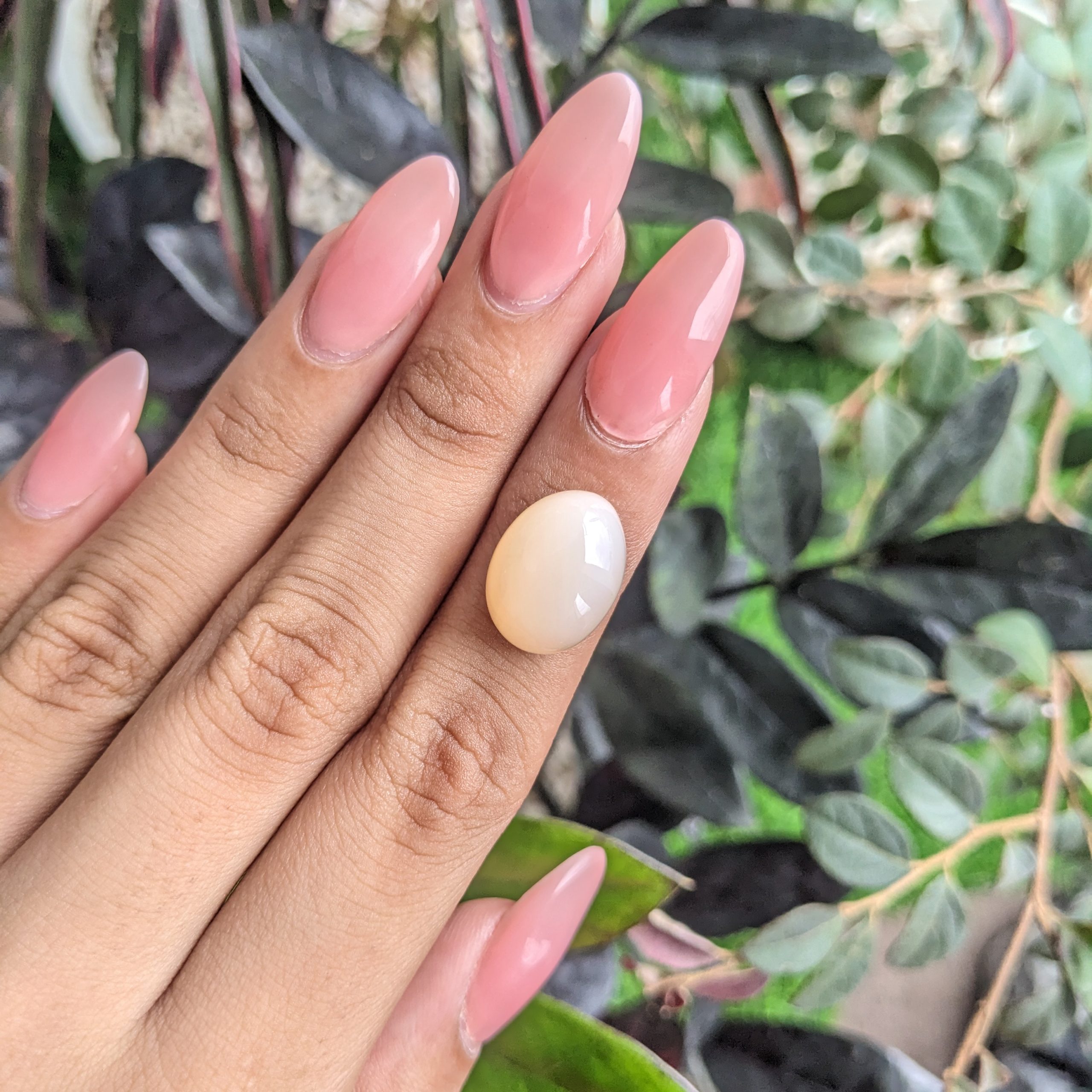 10.75 Ct. Peach Cabochon Moonstone from Ceylon (Sri Lanka) - Image 2