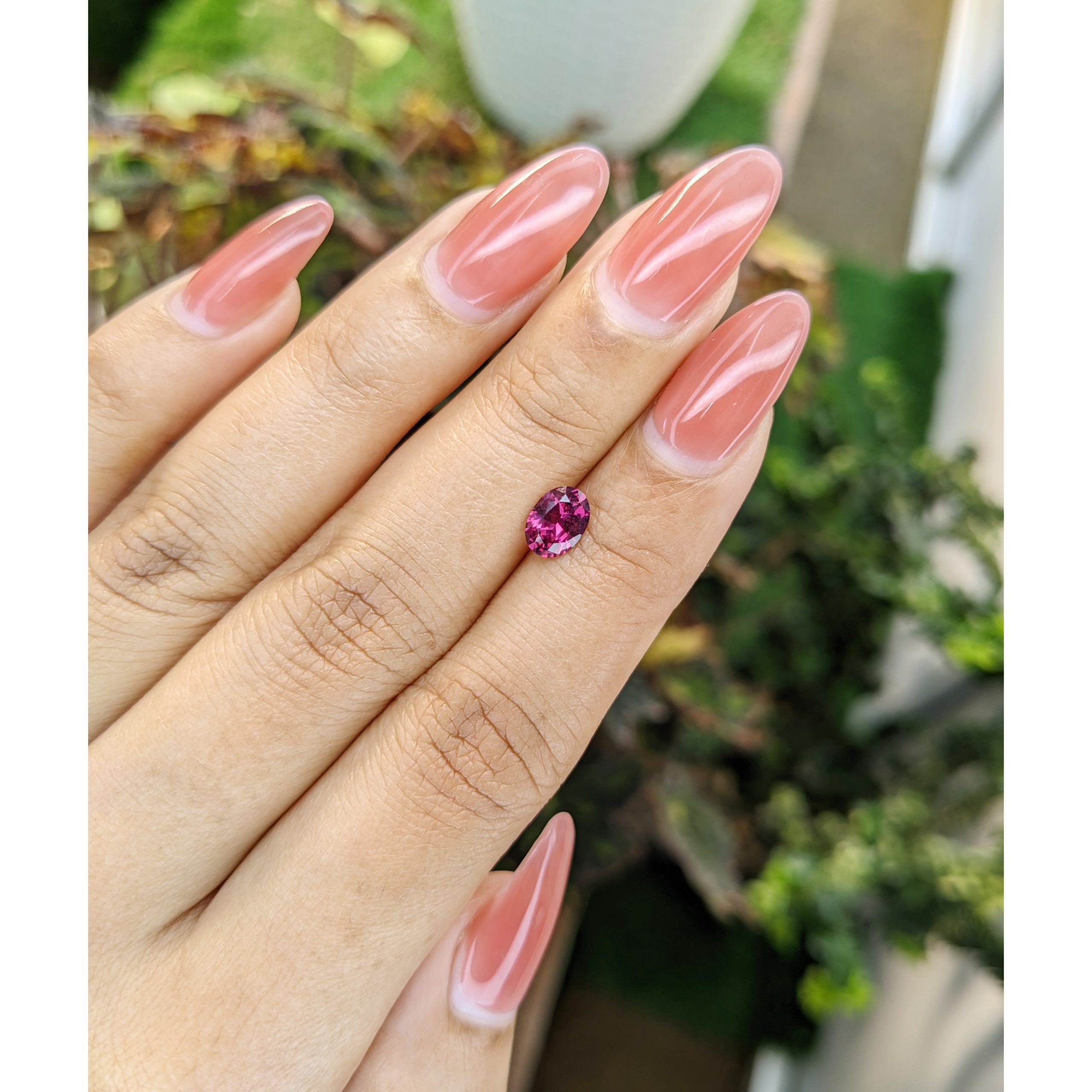 0.88 Ct. Pinkish Purple Rhodolite Garnet from Ceylon (Sri Lanka) - Image 3