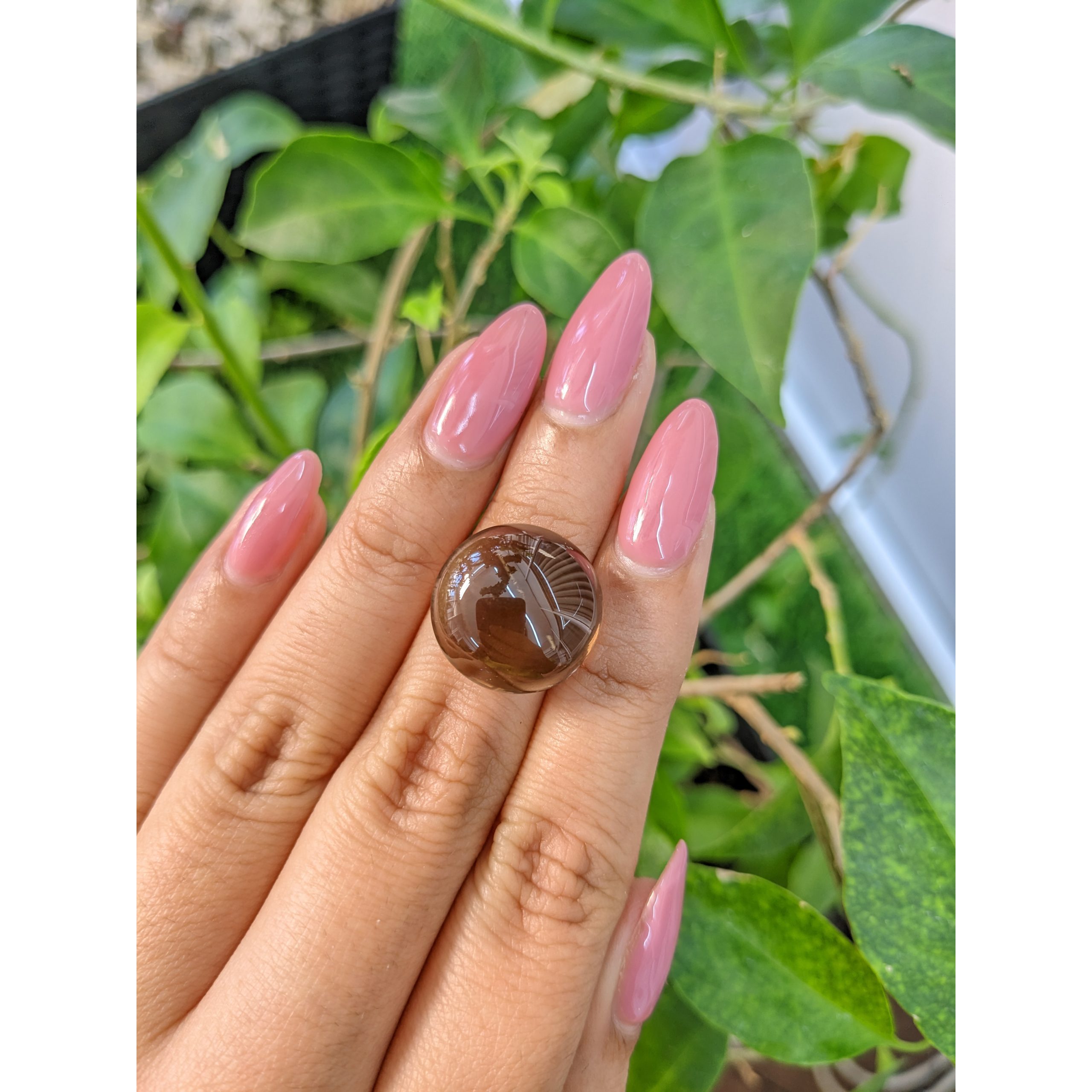 17.71 Ct. Brown Cabochon Smoky Quartz from Brazil - Image 2