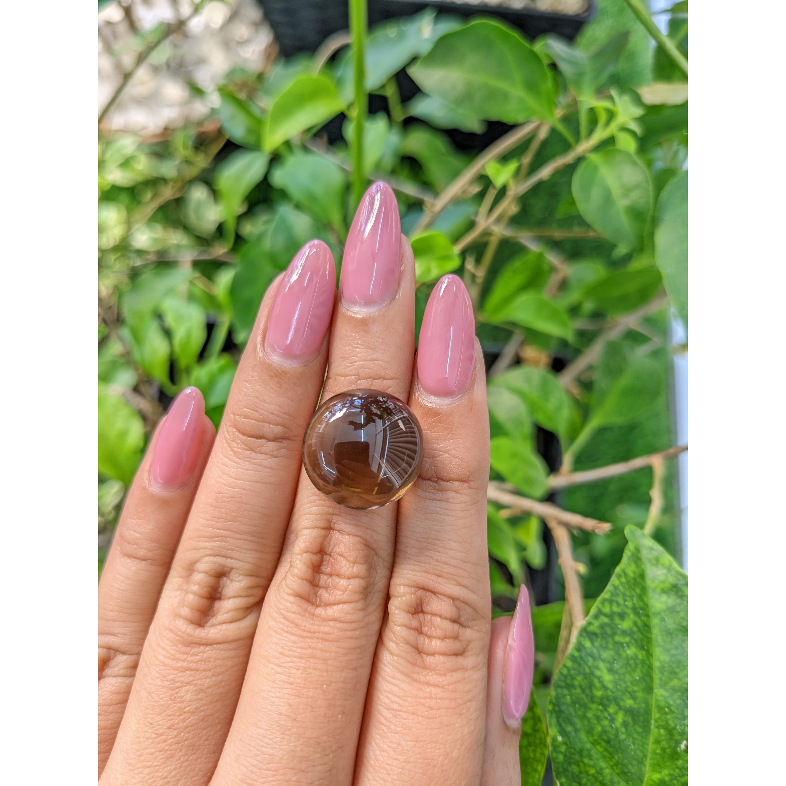 17.71 Ct. Brown Cabochon Smoky Quartz from Brazil - Image 3