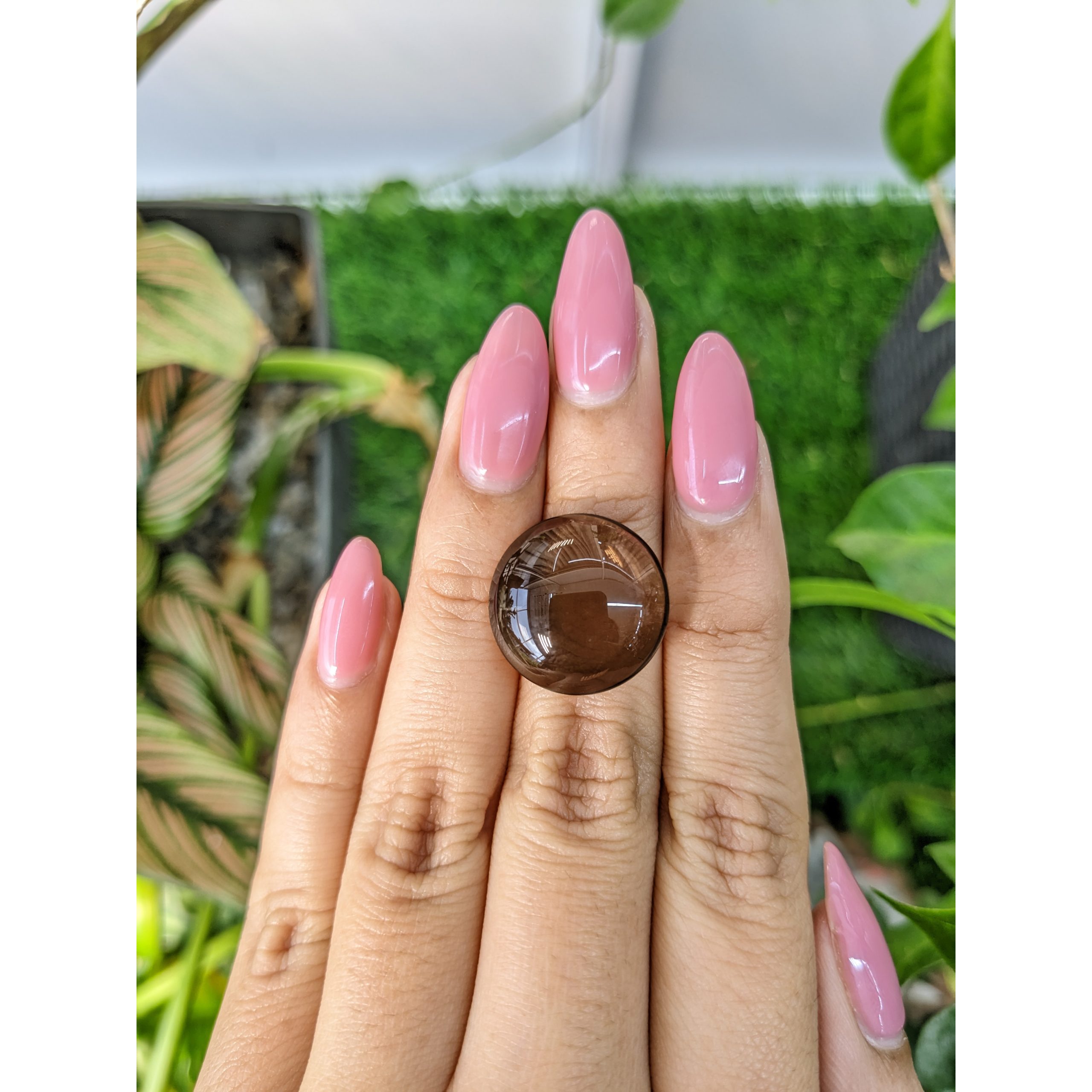 17.89 Ct. Brown Cabochon Smoky Quartz from Brazil - Image 2