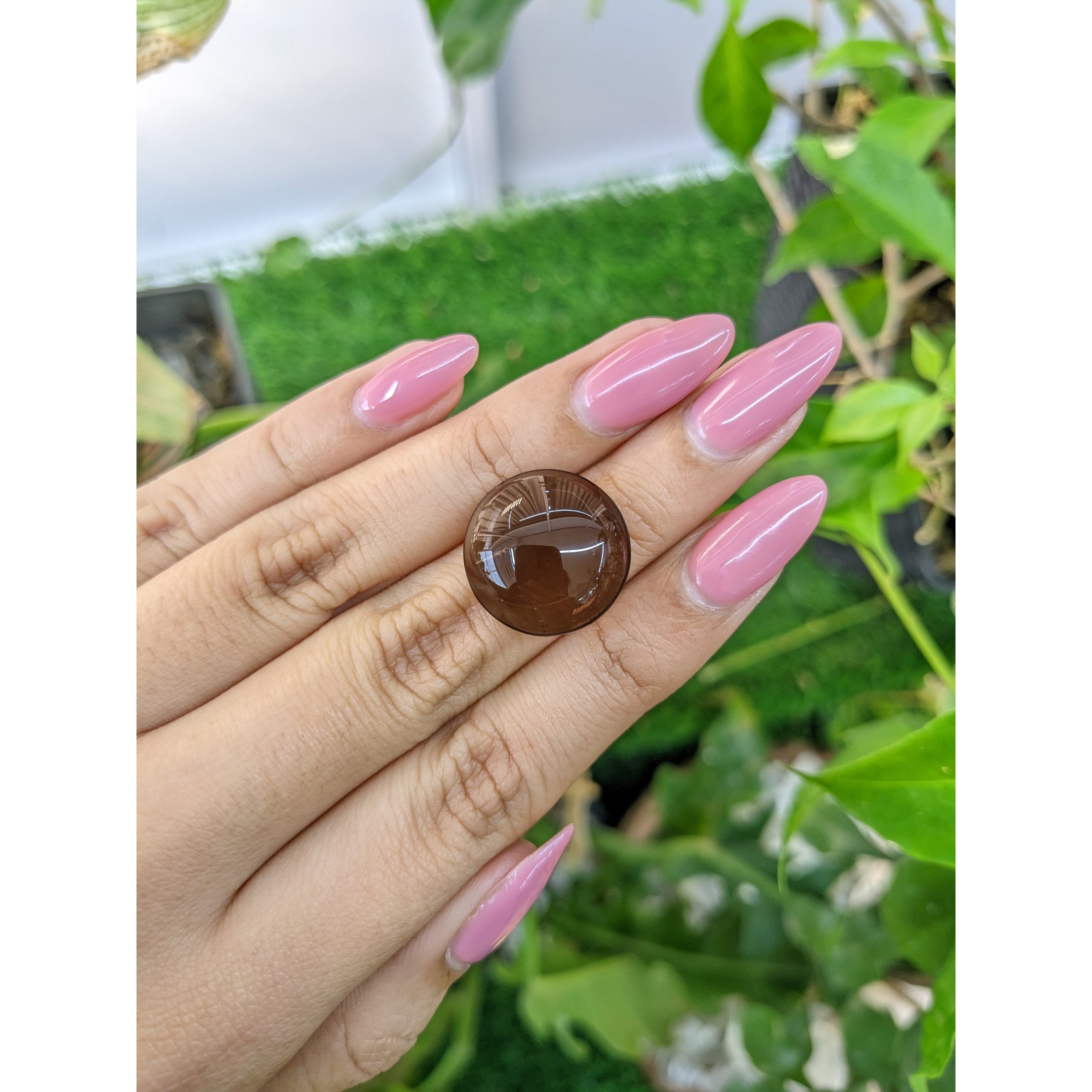 17.89 Ct. Brown Cabochon Smoky Quartz from Brazil - Image 3