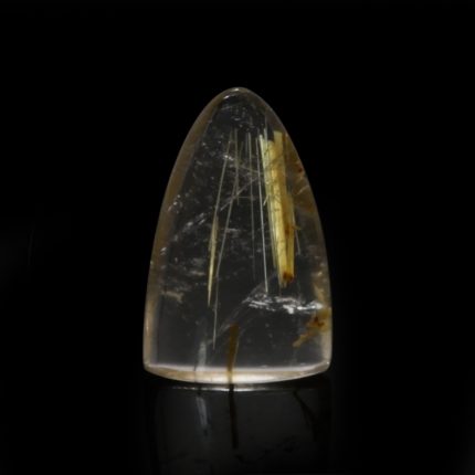 13.41 Ct. Yellow Cabochon Rutilated Quartz from India