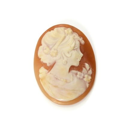13.33 Ct. Salmon and White Coral from Italy