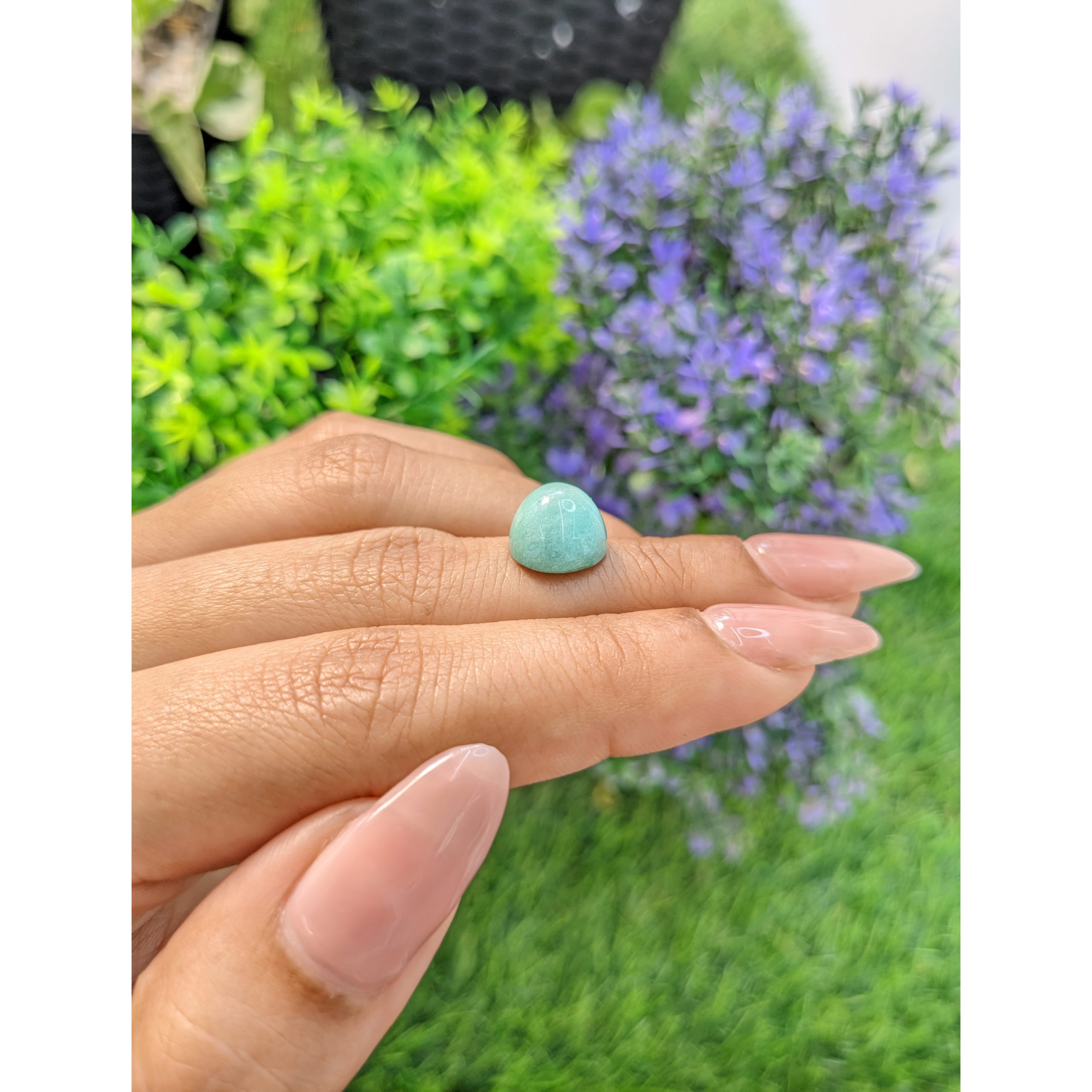 5.31 Ct. Bluish Green Cabochon Turquoise from Persia(Iran) - Image 2